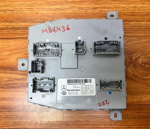 Mercedes-Benz S-Class Front SAM Body Control Module A2229002013 W222 V222 X222 OEM