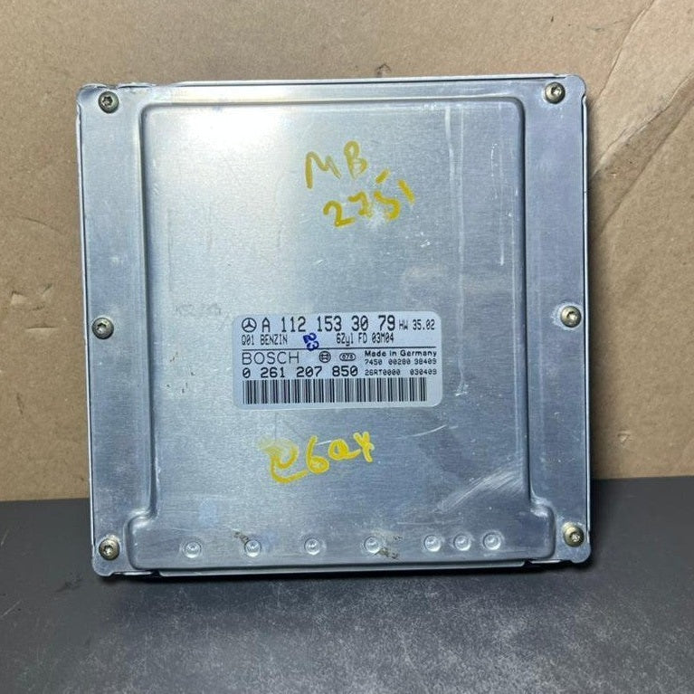 02-09 Mercedes W211 E-Class Engine Control Module Unit ECM ECU A112 1533079 OEM