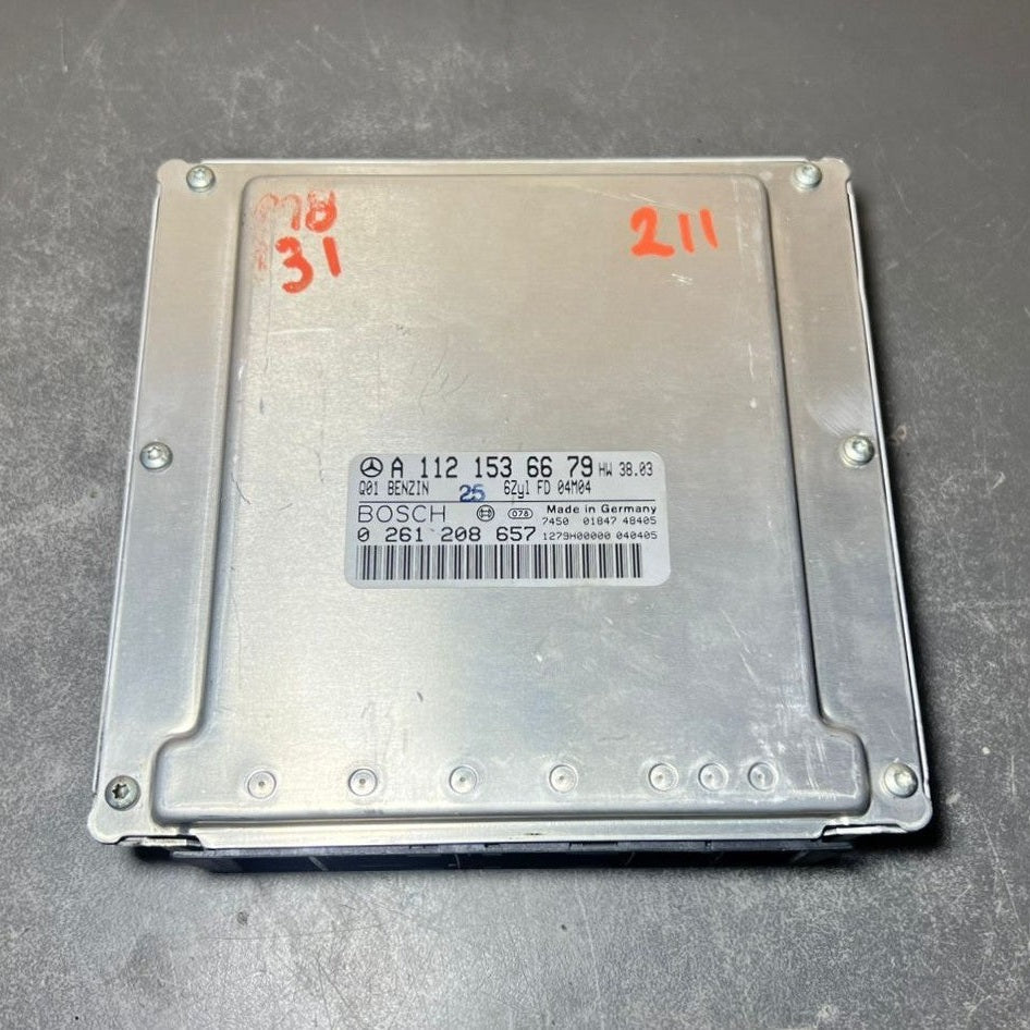 02-09 Mercedes W211 E-Class Engine Control Module Unit ECM ECU A112 1536679 OEM