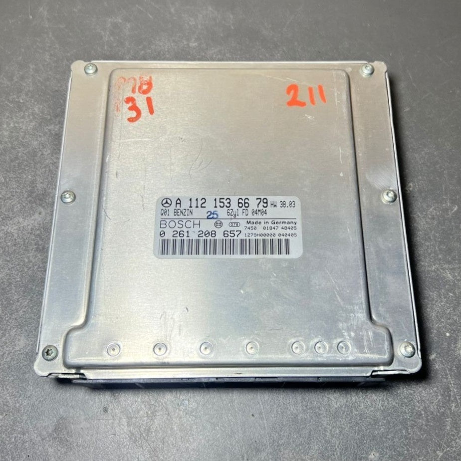 02-09 Mercedes W211 E-Class Engine Control Module Unit ECM ECU A112 1536679 OEM