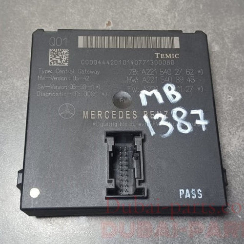 07-13 Mercedes-Benz W221 S550 S63 Central Gateway Control Module A221 5402762 OEM