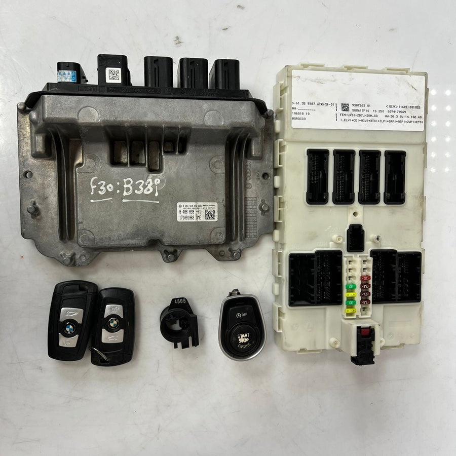 BMW F30 Basis-Steuergeräte-Kit + FEM + 2 Schlüssel (8486839) – OEM