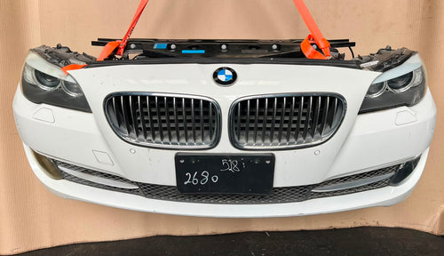 2012 BMW 530i F10 Complete Front Nose Cut Headlights Grille Bumper OEM